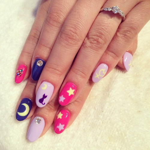 SailorMoon* #nail #nails #nailart #ネイル #ネイルアート #SailorMoon...