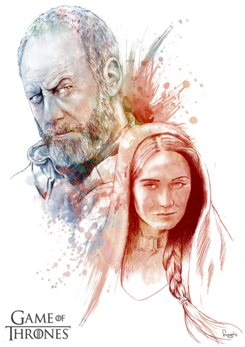 Davos Seaworth and Melisandre