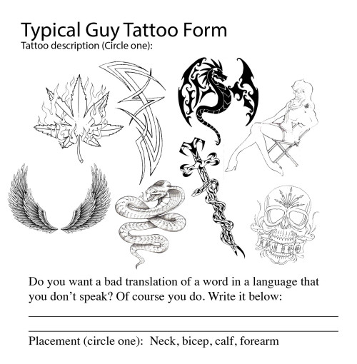 tattoos tattoo misogyny girl hate typical girl tattoo form
