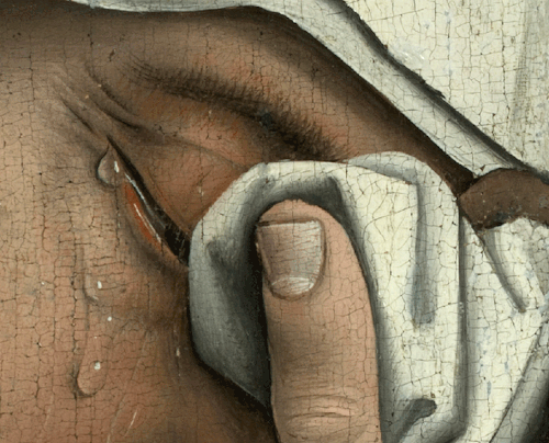 Rogier van der Weyden - Deposition (detail, ca. 1435)