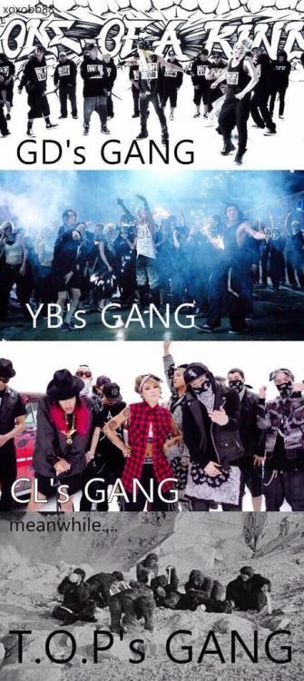 GD YB CL&#8217;s Gangs And T.O.P&#8217;s&#8230;&#8230;&#8230; lol Orz