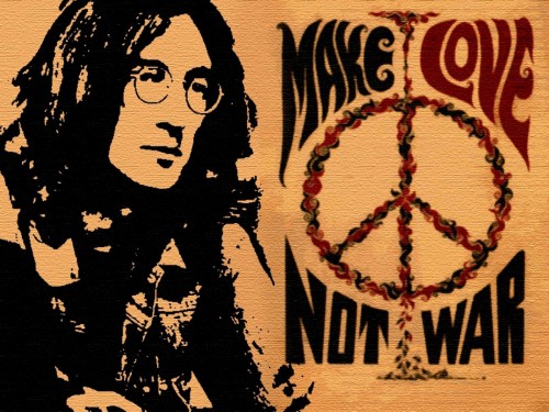 Make love not war hippie movement