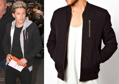 Niall wore this jacket during the boy&#8217;s appearance on GMA in New York (26th November 2013)
Asos - £45
