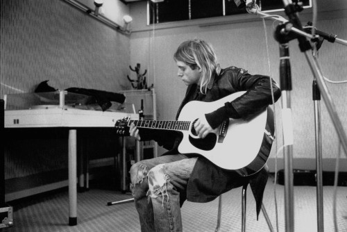 nirvananews:</p><br /><br />
<p>New high-res photo of Kurt Cobain from a radio session in The Netherlands, 1991. [x]<br /><br /><br />

