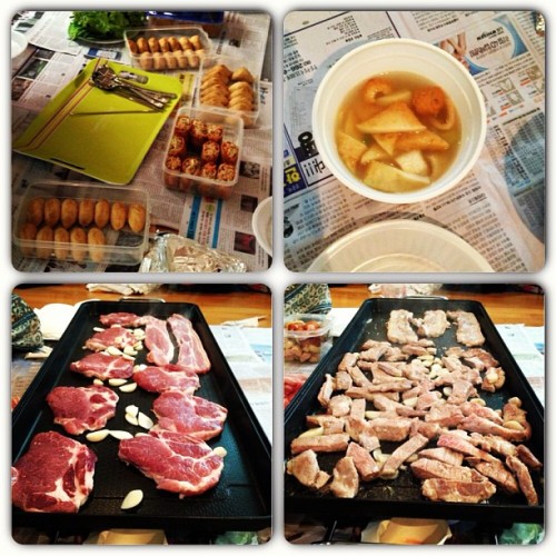 130811 Peniel&#8217;s Instagram Update

The members&#8217; parents came and make us dinner! It was delicious~~~ :D#foodgasm #foodporn #stomachisgonnablow #delicious
