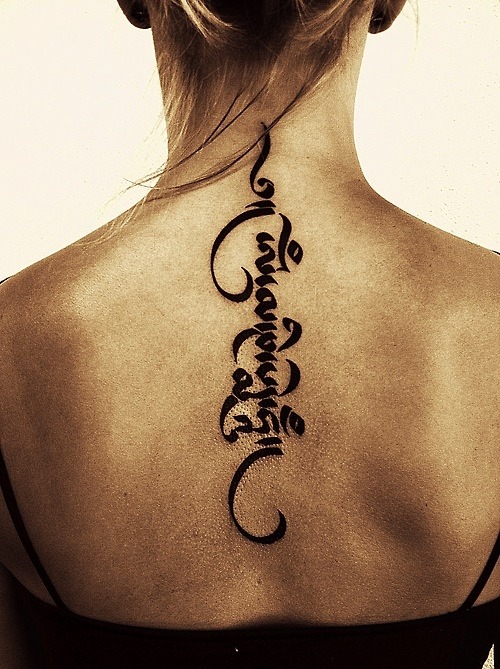 spine tattoo on Tumblr