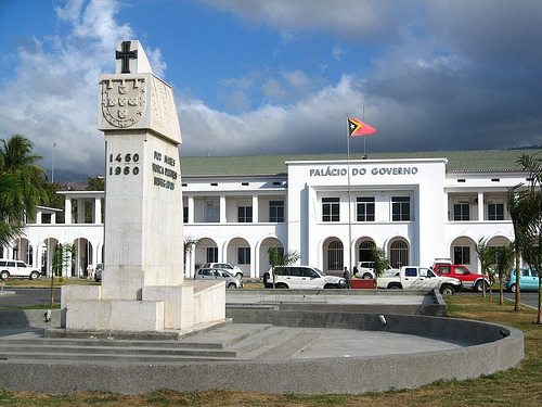 Dili, East Timor.
 
Timor was Portuguese territory during colonialism, like Macau.