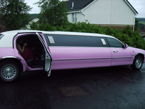Pink stretch limo