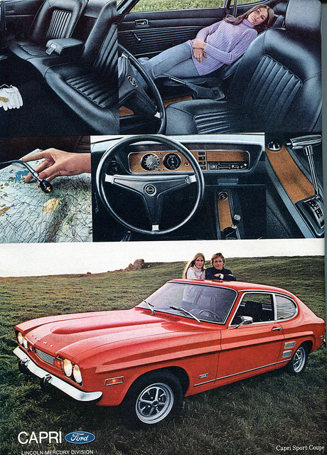 chromjuwelen: 1971 Ford Capri Sport Coupe Publicidad Playboy 07 1971 por SenseiAlan en Flickr.  1971 Ford Capri Sport Coupe Publicidad Playboy 07 1971
