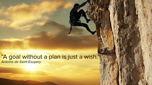 Goal without a plan is a wish - quote/pic
