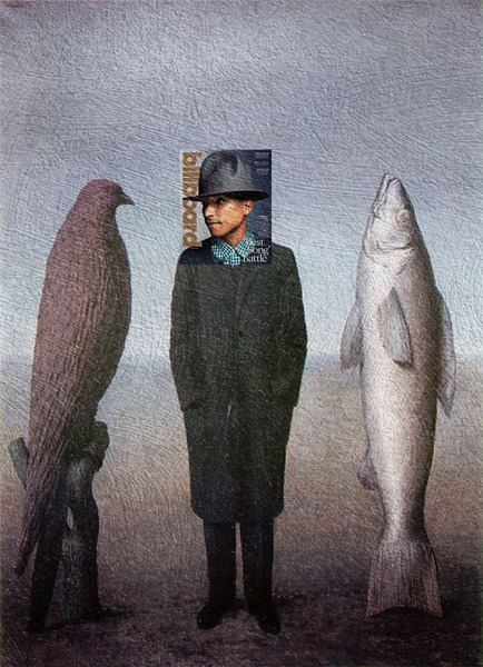 The Presence of Pharrell
Pharrell Williams, Billboard Magazine March 2014 + La présence d’esprit by Rene Magritte