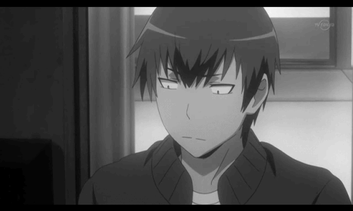 black and white anime depressive anime gif | WiffleGif