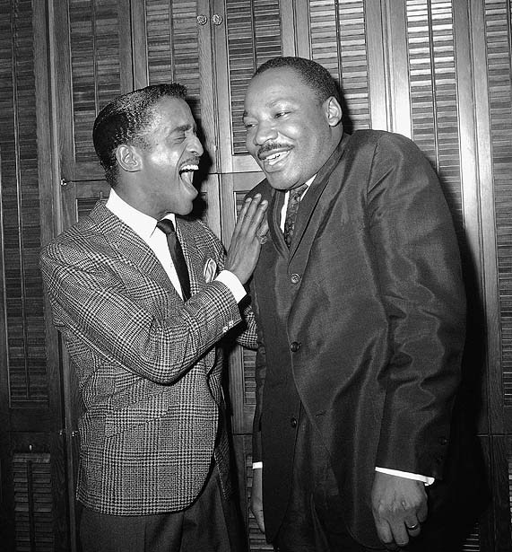 Sammy Davis Jr. and Martin Luther King Jr.