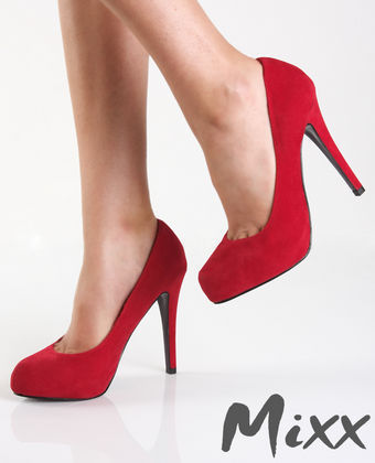 shoes of the day ruby red pumps