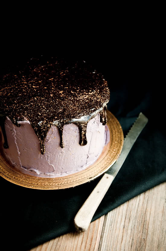 Oreo Olallieberry Chocolate Layer Cake, or "Oo-- cake!" | Desserts for Breakfast | Pinterest Picks - Sequins, Gold, Glitter