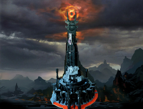 The Lego Barad-dûr: 50,000 pieces, 2 months to build, pure awesome.