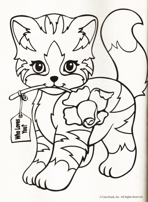 lisa frank cat Colouring Pages