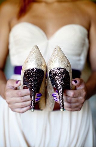 sparkly wedding heels