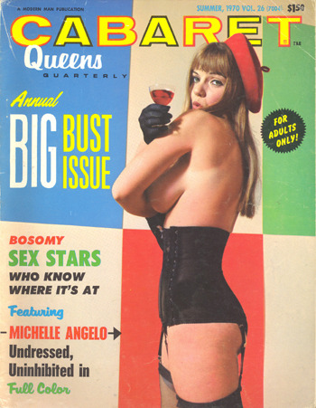 vigorton2:

Michelle Angelo on the cover of CABARET QUEENS QUARTERLY - SUMMER 1970, VOL. 26.

