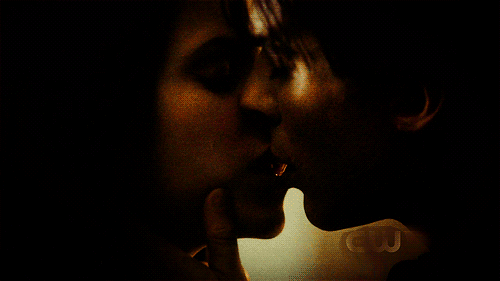 damon and elena first kiss 3x10 on Make a GIF
