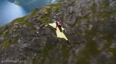 wingsuit gifs base flying jumping