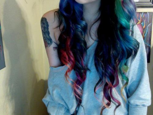 Tumblr Girls with Colored Hair
