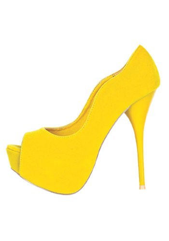 yellow addison heel at alloy