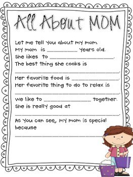 Mother&#8217;s Day questionnaire