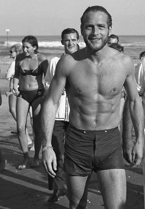
Paul Newman on the shore in Lido, Venice, 1963
