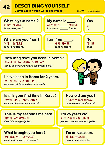 Learn Korean/Hangeul flashcards • Hangeul cards 1-100
