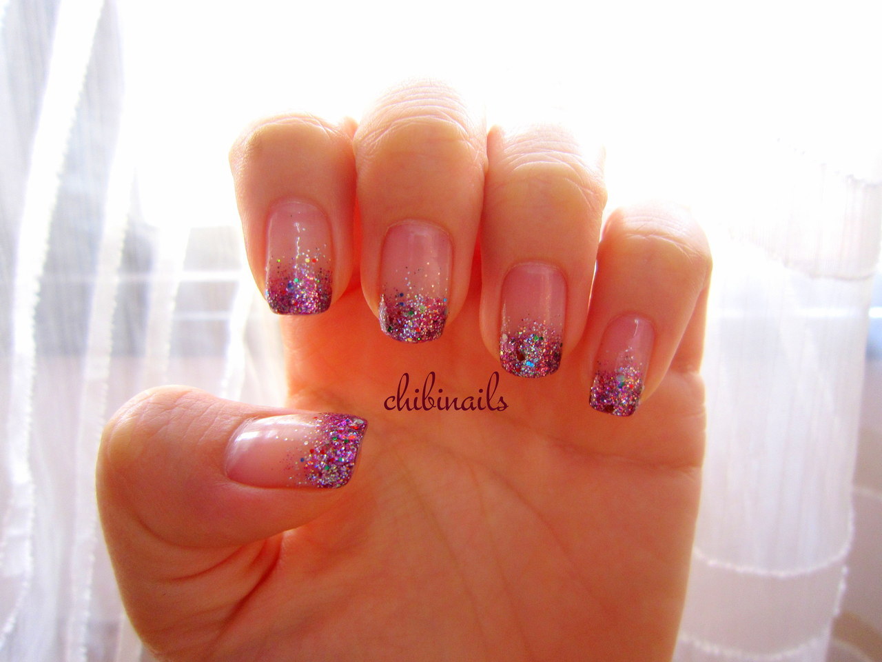 nail art gradient nails glitter nails diva nails girly xinyi ...