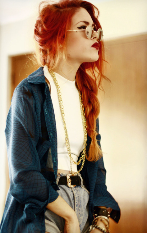 red hair # red long hair # long red hair # vintage # vintage girl ...