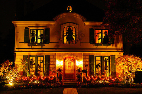Decorated Halloween House