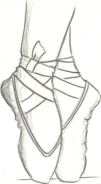 Ballet Shoes Drawing Easy Images &amp; Pictures - Becuo