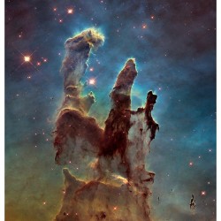 Hubble 25th Anniversary: Pillars of Creation #nasa #apod #hubble #nebula #m16 #space #astronomy #science #universe
