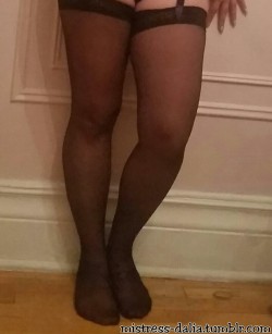 mistress-dalia:  Me in garter and thigh highs bought for me by Alex from New York.ðŸ‘¸ðŸ’…  If you ever want to buy me something from my Amazon Wishlist, Iâ€™ll be happy to send you some private pics wearing whatever you buy. https://amzn.com/w/2S4AD89XUO