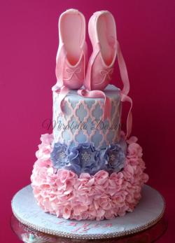 cakedecoratingtopcakes:  Ballerina cake by Mira - Mirabella Desserts …See the cake: http://cakesdecor.com/cakes/147403-ballerina-cake