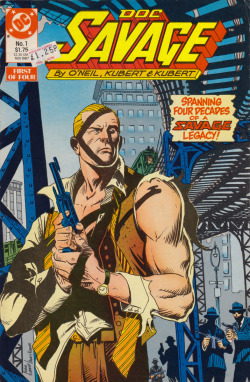 Doc Savage #1 (DC Comics, 1987). Cover art by Adam Kubert and Andy Kubert.From Oxfam in Nottingham.