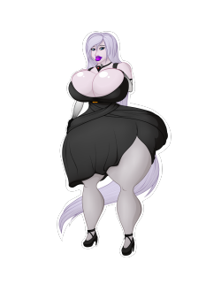 Commission - Elizabeth Nocturne Here is a pinup of Balargons beautiful zombie lady Elizabeth Nocturne.Bursting out of her tight black silk dress.Who knew that the dead was this voluptuous.Please enjoy, like, reblog, comment and follow me :D