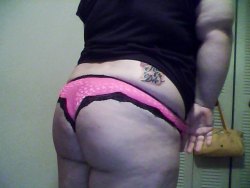 downsouthgagirl:  Â A) Pink B) Leopard Which panties look better?   Lovely butt.