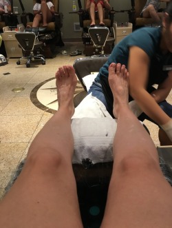 Didn’t go to my regular place for my pedicure and my polish is already chipping.  Getting them re-done at my normal spot.