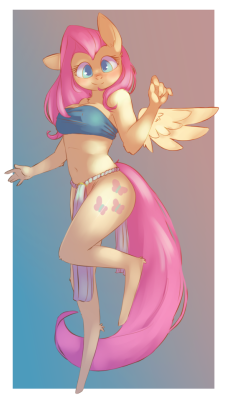elijah-draws: flutterbuttI started to draw this in Medibang, but I don’t like the brushes as much as sai, or even krita for that matter.full res version: https://derpibooru.org/1632341 &lt;3