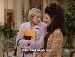 sleepbby:  Fran Drescher in The Nanny (1993-99). Extremely relevant, not just because of current events, but also because Fran is a survivor of sexual assault