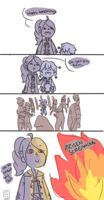 ikaripoid:  i’m torn between protecting my children and letting them slay an entire army by themselves More dumb FE comics 