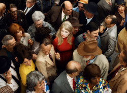 wmagazine:  Artist Alex Prager captures a face in the crowd. Crowd #2 (Emma), 2012 