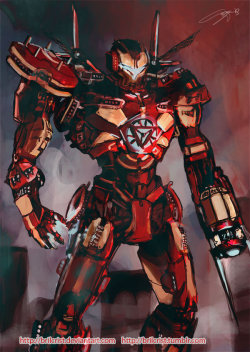 irrhythmic:  ryanmoody:   Iron Jaeger Design by =brilcrist  is that jarvis-playby who i think it is 