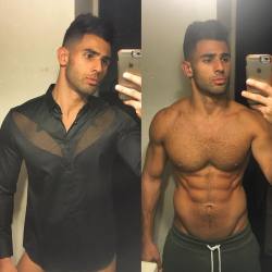pablohernandezofficial:  It’s #oscarsunday and I need your help in what to wear: @adamistmen or naked? Which look do you think will be more likely to get me into the Academy Awards in Hollywood tonight? #pablohernandez #nofilter #selfie #ADAMIST  (at