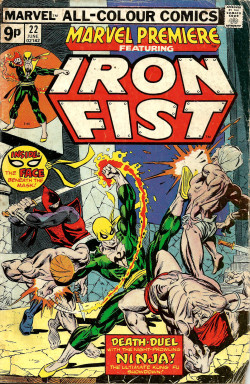Marvel Premiere featuring Iron Fist, No.22 (Marvel Comics, 1975). Cover art by Gil Kane.From Oxfam in Nottingham.