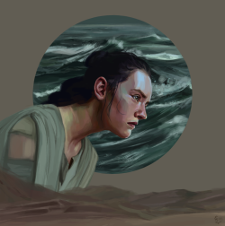 septembre-songstress:  you imagine an ocean I’ve been meaning to draw Rey for a while 