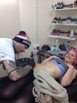 Got to tattoo my daughter on her 18th last week, 